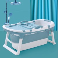 Adult Free Standing Bath Tub Bucket Folding Bath Tub For Adults Small Barrel Silica Gel Full-Body Thickening Tank House