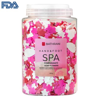 Instagram hot sell body Bath Soap Flower Confetti paper soap for traveling